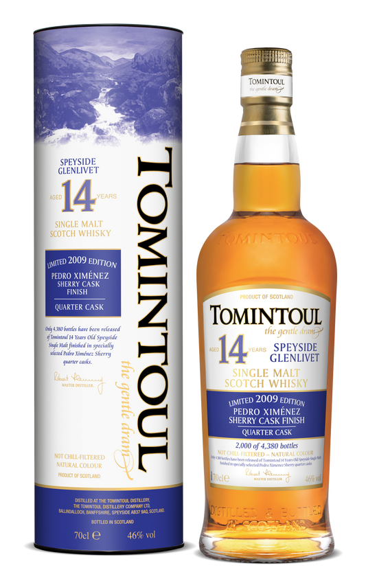 Tomintoul 14 Years Old 2009 Pedro Ximénez Sherry Quarter Cask Finish