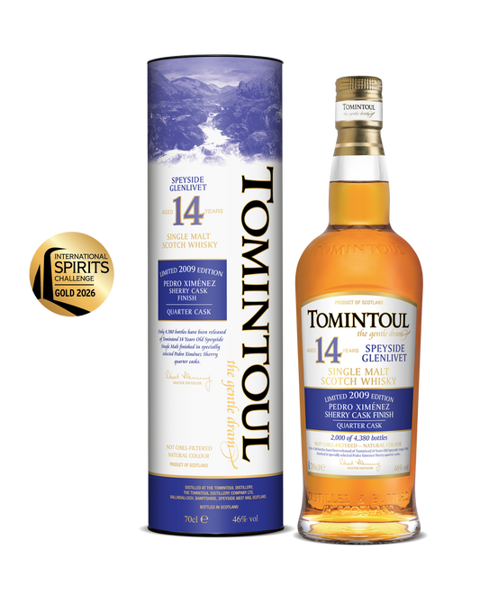Tomintoul 14 Years Old 2009 Pedro Ximénez Sherry Quarter Cask Finish